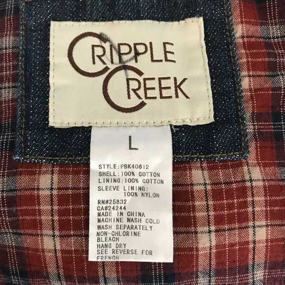 CRIPPLE CREEK Youth PBR 8 Second Ride Lined Denim - Picture 7 of 8